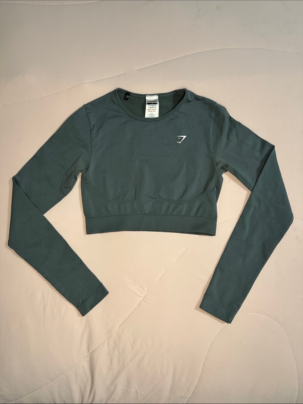 Gymshark Vital seamless Dark grey Long Sleeve Cropped Top S